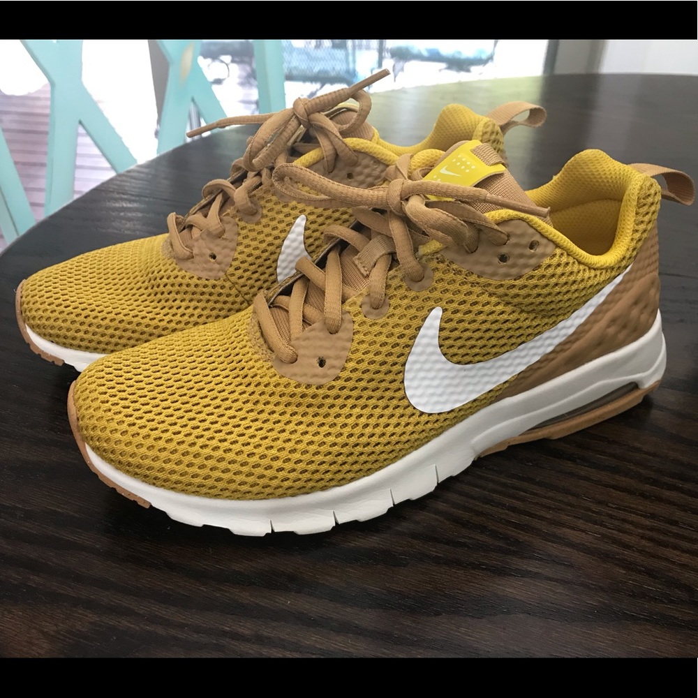 RARE! Mustard Yellow Gold Nike Air Shoes Sneakers